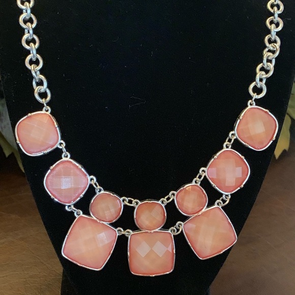 Charming Charlie Pink Gem Necklace - Picture 2 of 2